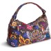 Vera Bradley Premium Cotton Roxbury Crescent Shoulder Bag