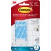 Command Bath Water-Resistant Adhesive Refill Strips, Re-Hang Medium and Large Bath Hooks or Caddies, 2 Medium Strips, 4 Large Strips
